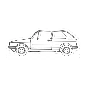 Volkswagen Golf GTI MK1 Outline Sticker