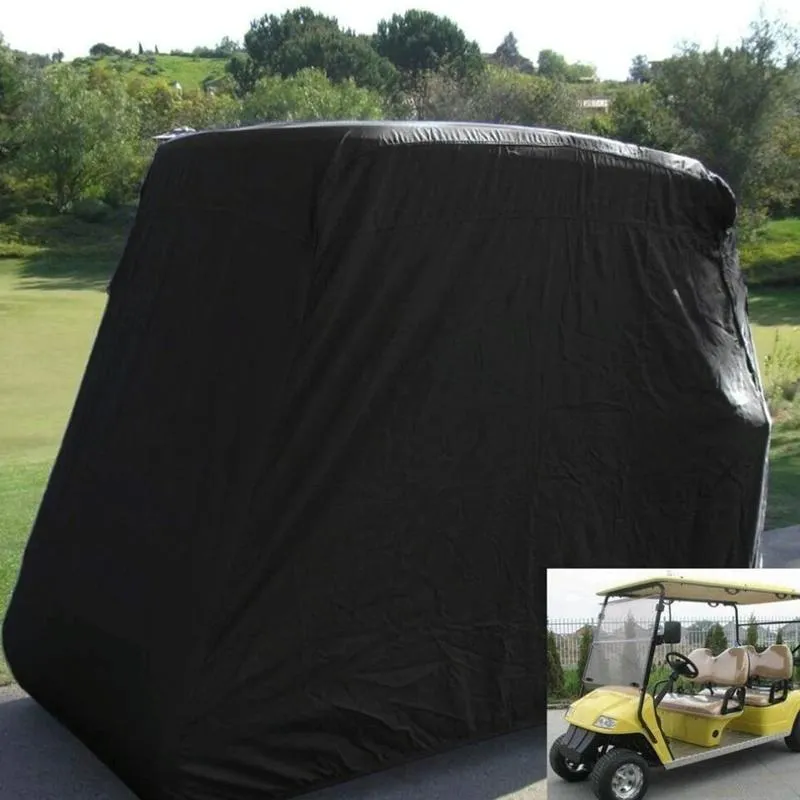 Waterproof Golf Cart Cover - 275 X 122 X 168 Cm - Black