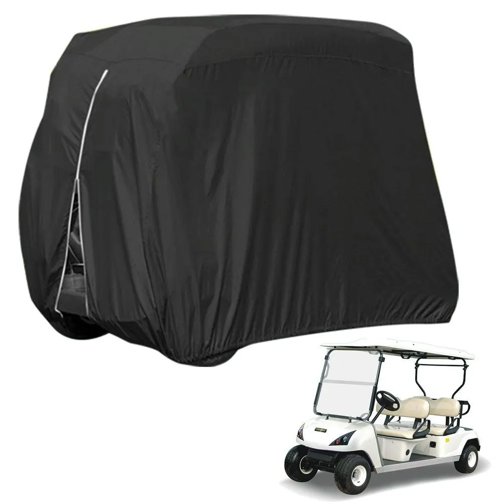 Waterproof Golf Cart Cover - 275 X 122 X 168 Cm - Black