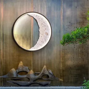Waterproof Outdoor Moon Wall Light