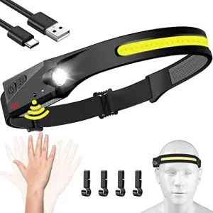 Waterproof rechargeable headlamp for outdoor adventures