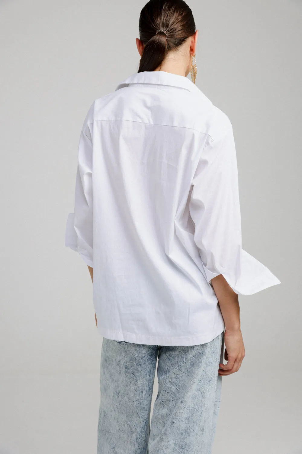 White Zippered Shirt
