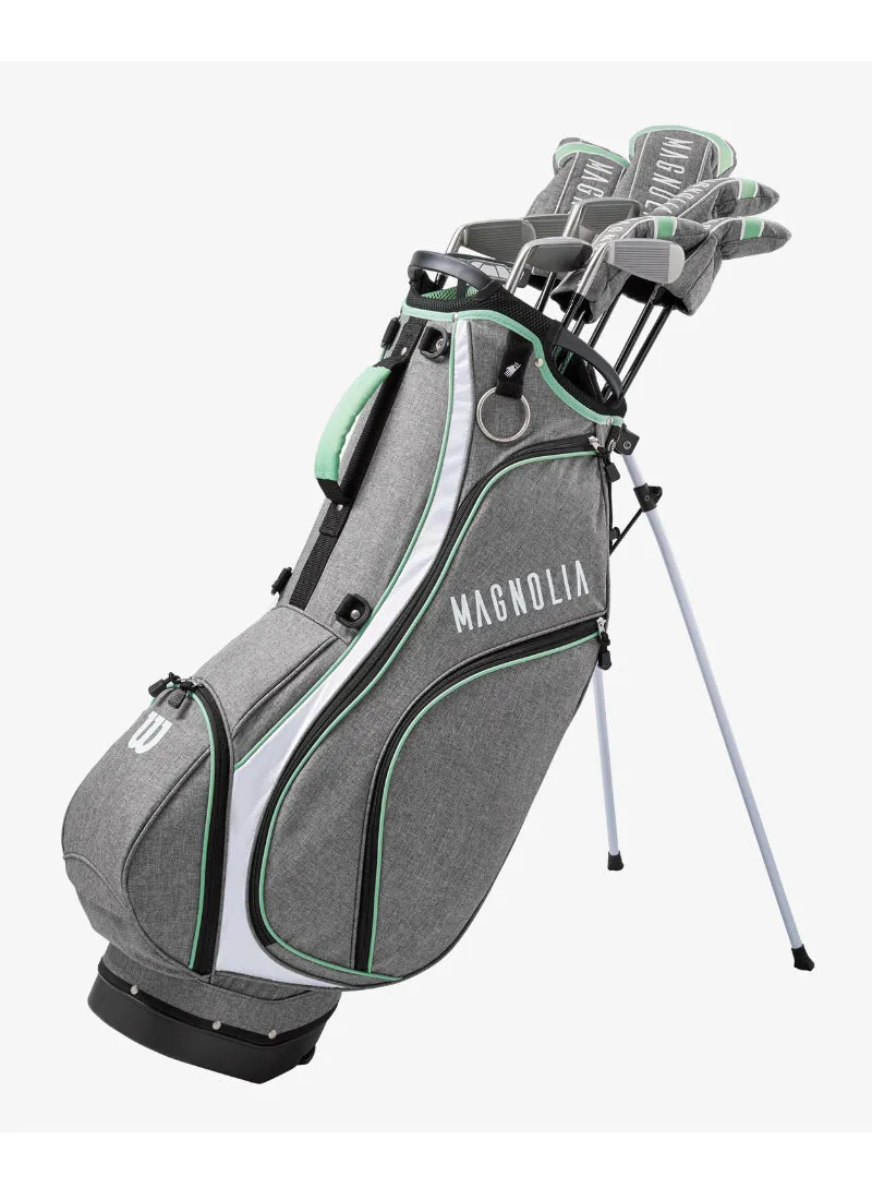 Wilson Magnolia Mint Complete Womens Golf Set Tall ( 1 Inch) - Stand Bag