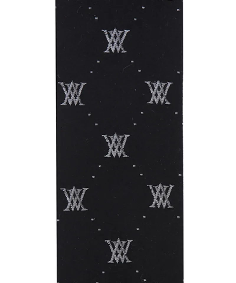 Women's Monogram Logo Knee Sock - Black