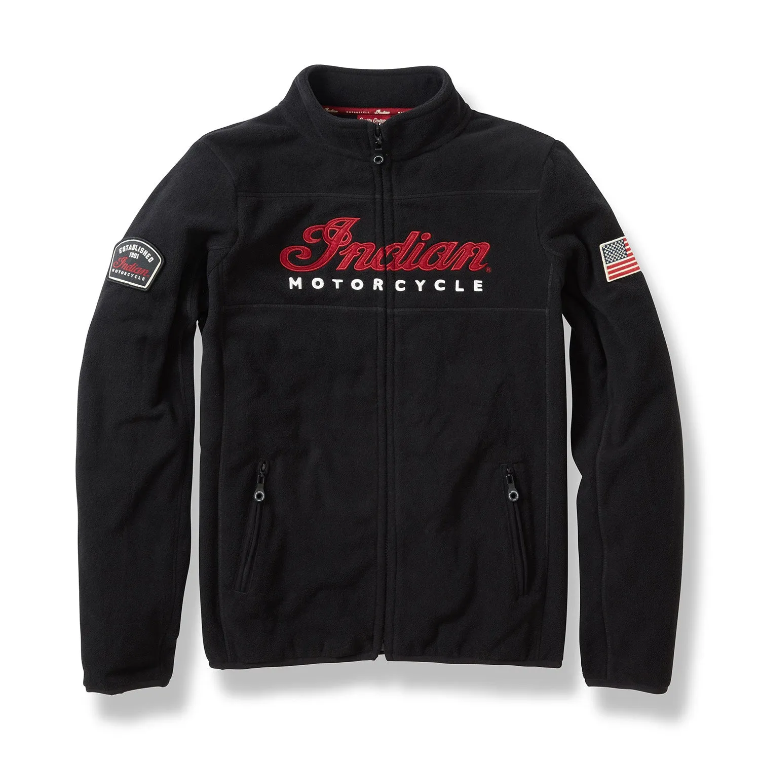 Women's Zip Thru Fleece, Black