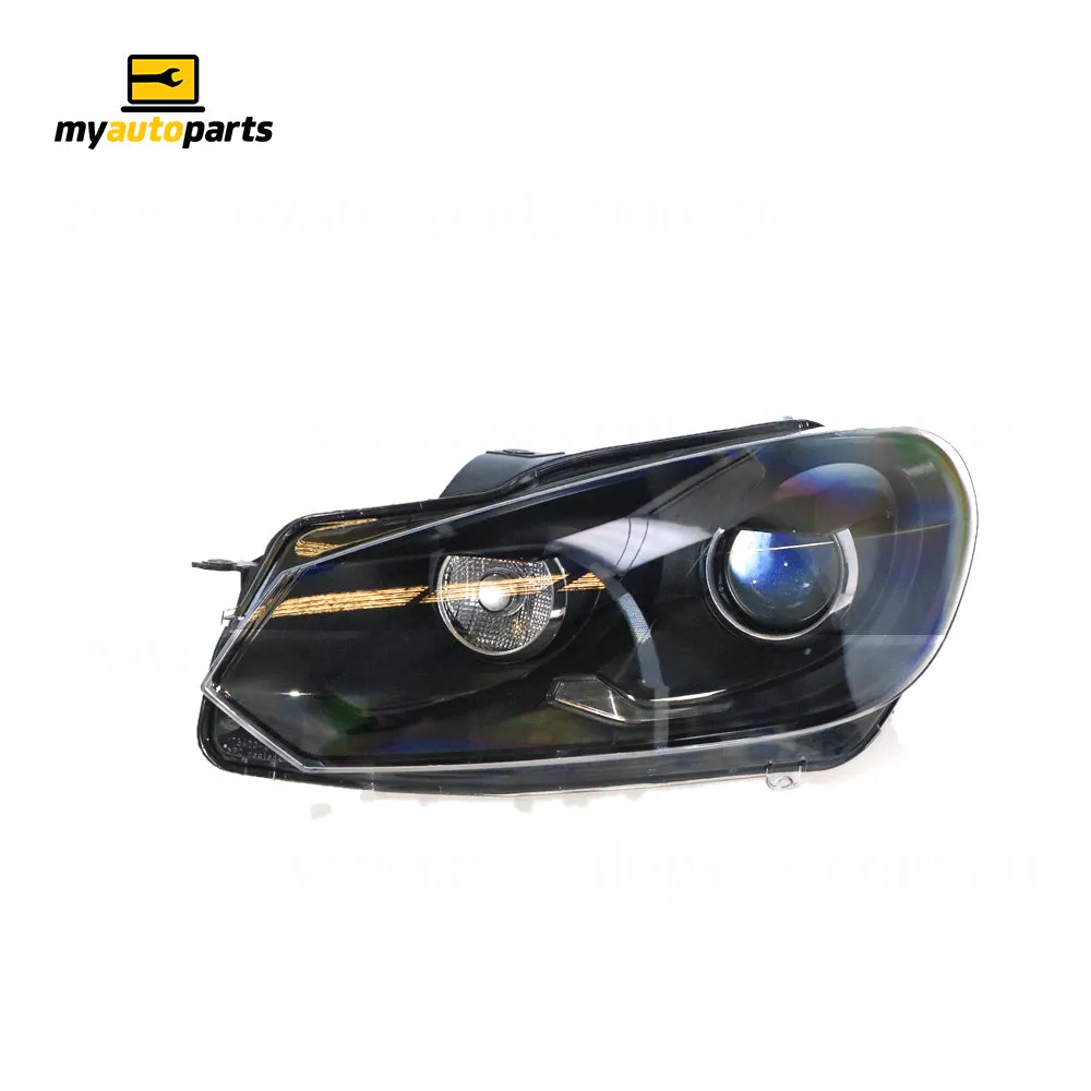 Xenon Black Head Lamp Passenger Side Genuine Suits Volkswagen Golf R MK 6 6/2010 to 3/2013