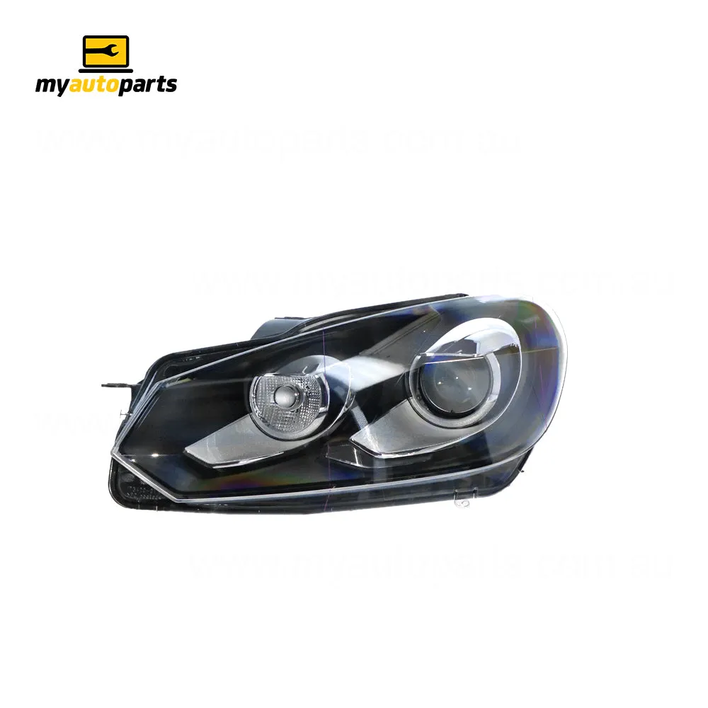 Xenon Chrome Head Lamp Passenger Side OES Suits Volkswagen Golf MK 6 2009 to 2013