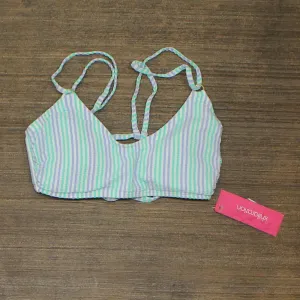 Xhilaration Juniors' Seersucker Strappy Bralette Bikini Top 77593423