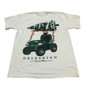 YOUTH - Ben Golf Cart Christmas Tee - White
