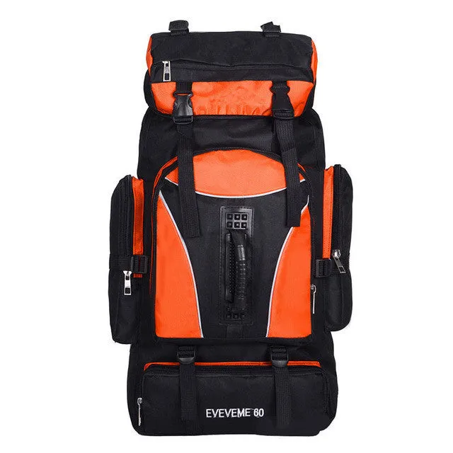 YUETOR 60L Outdoor Cackpack Unisex Travel Multi-purpose Climbing Backpacks Hiking Big Capacity Rucksacks Camping Sports Bags
