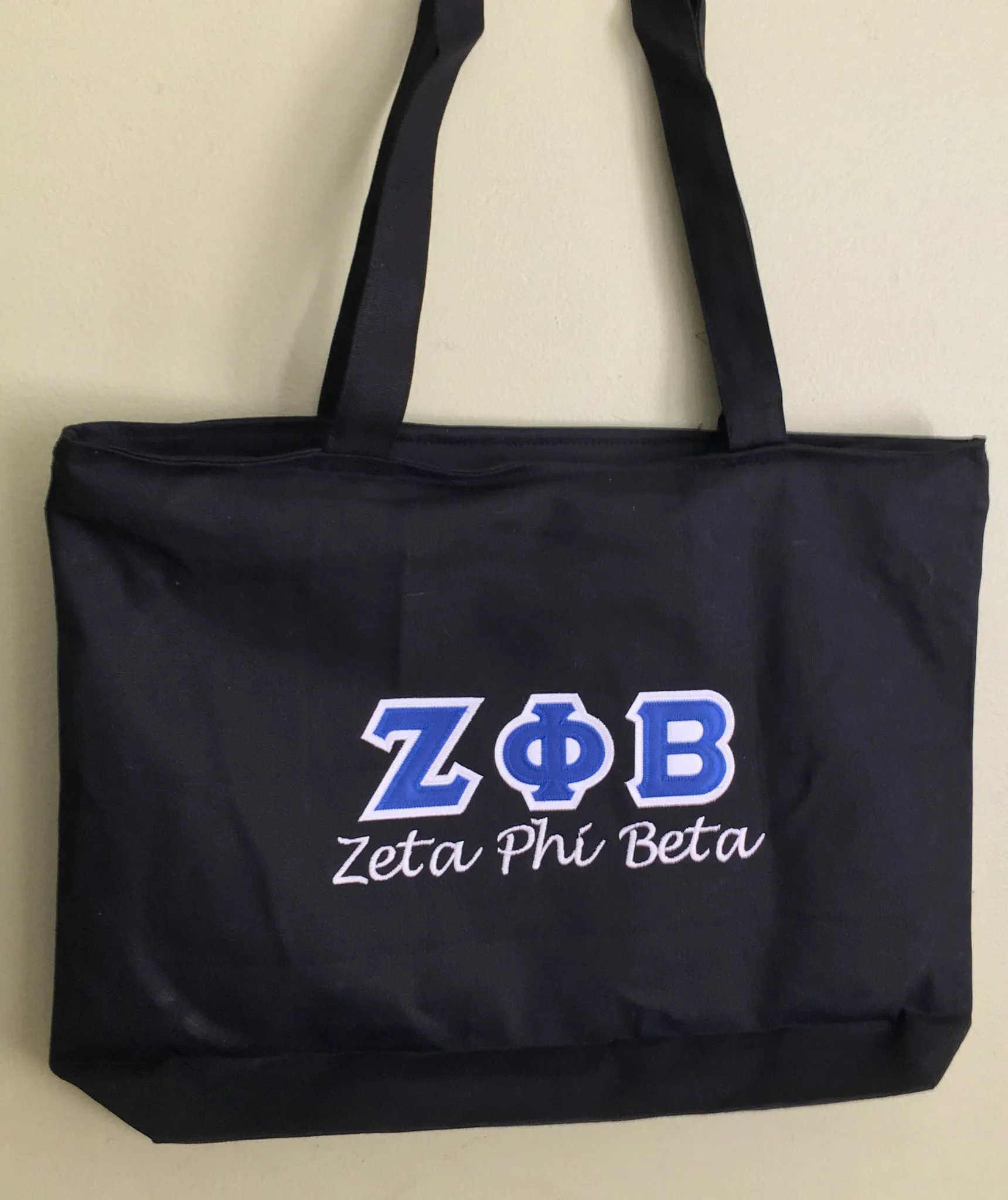 Zeta Zippered Tote Bag