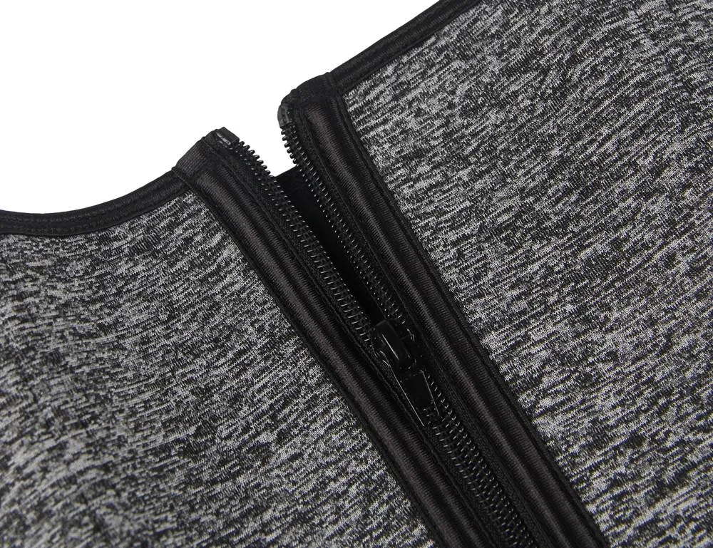 Zippered Egypt Double Belt 9 Steel Bones Neoprene Fitness Waist Trainer